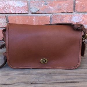 Authentic Vintage Brown Coach Pocket Purse 9755